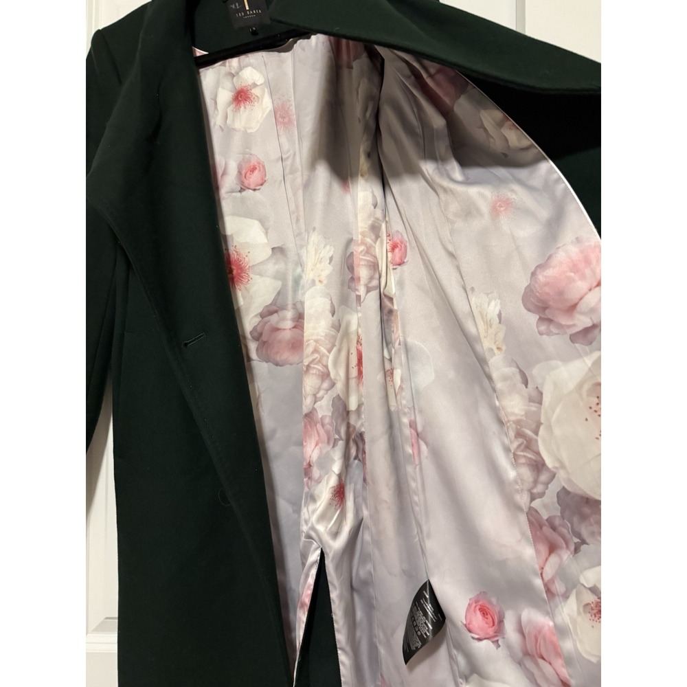 Ted Baker Forest Green Teddy Coat - Picture 4 of 6